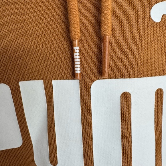 Puma Brown Hoodie Sweatshirt Classic Logo - Picture 8 of 15